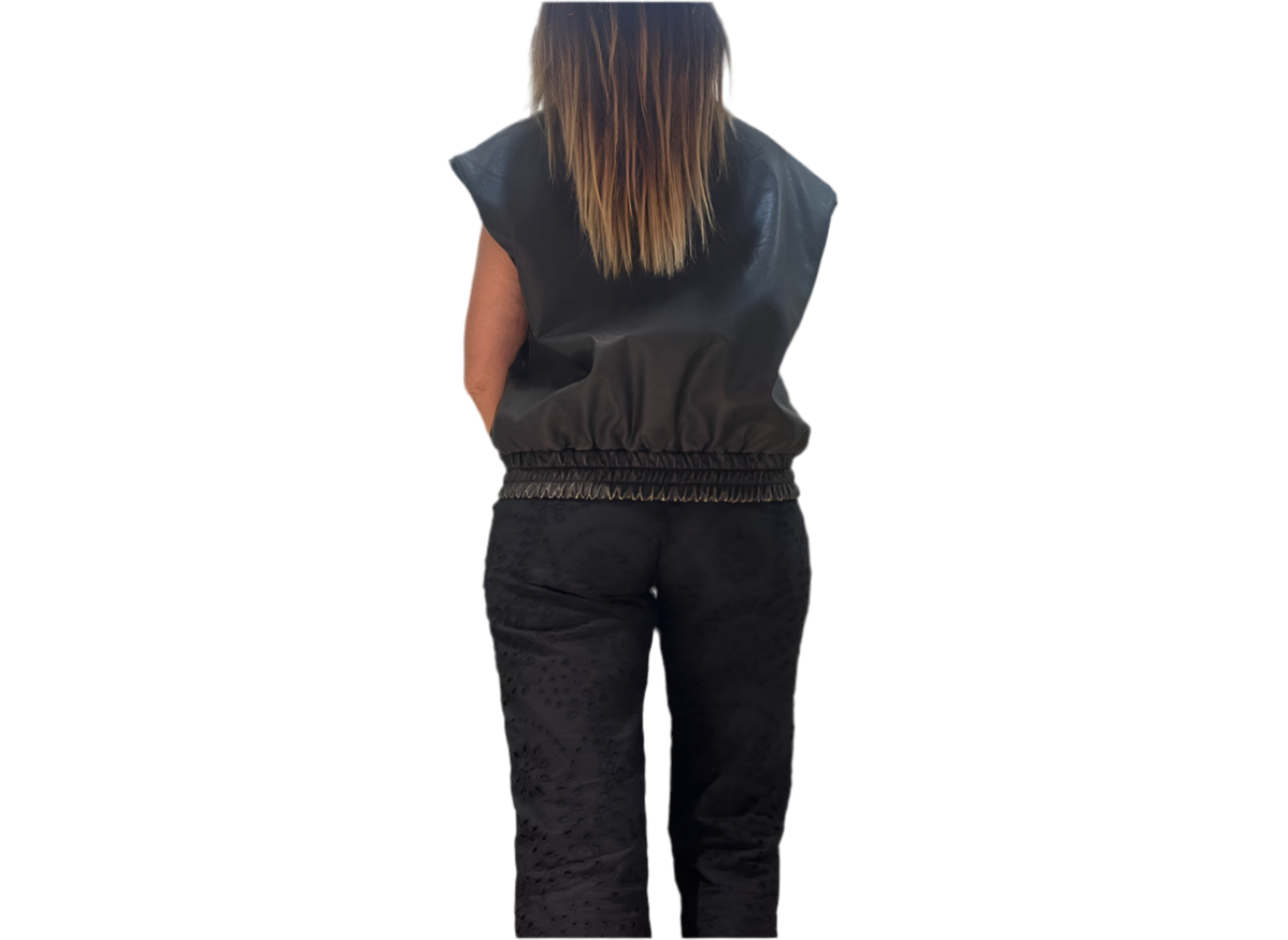 Gilet borchie tensione in