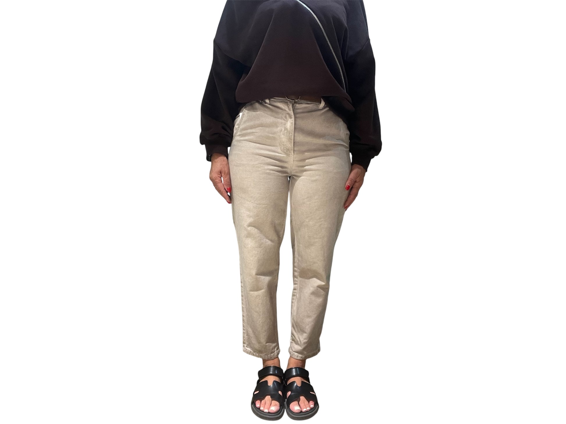 Pantaloni con cintura tensione in