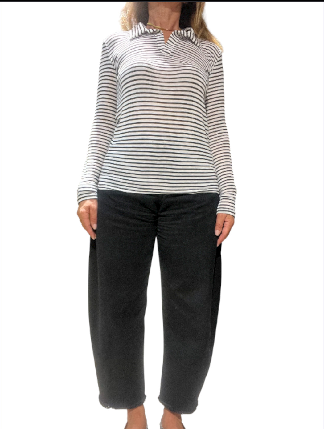 Maglia panna nero philia loft