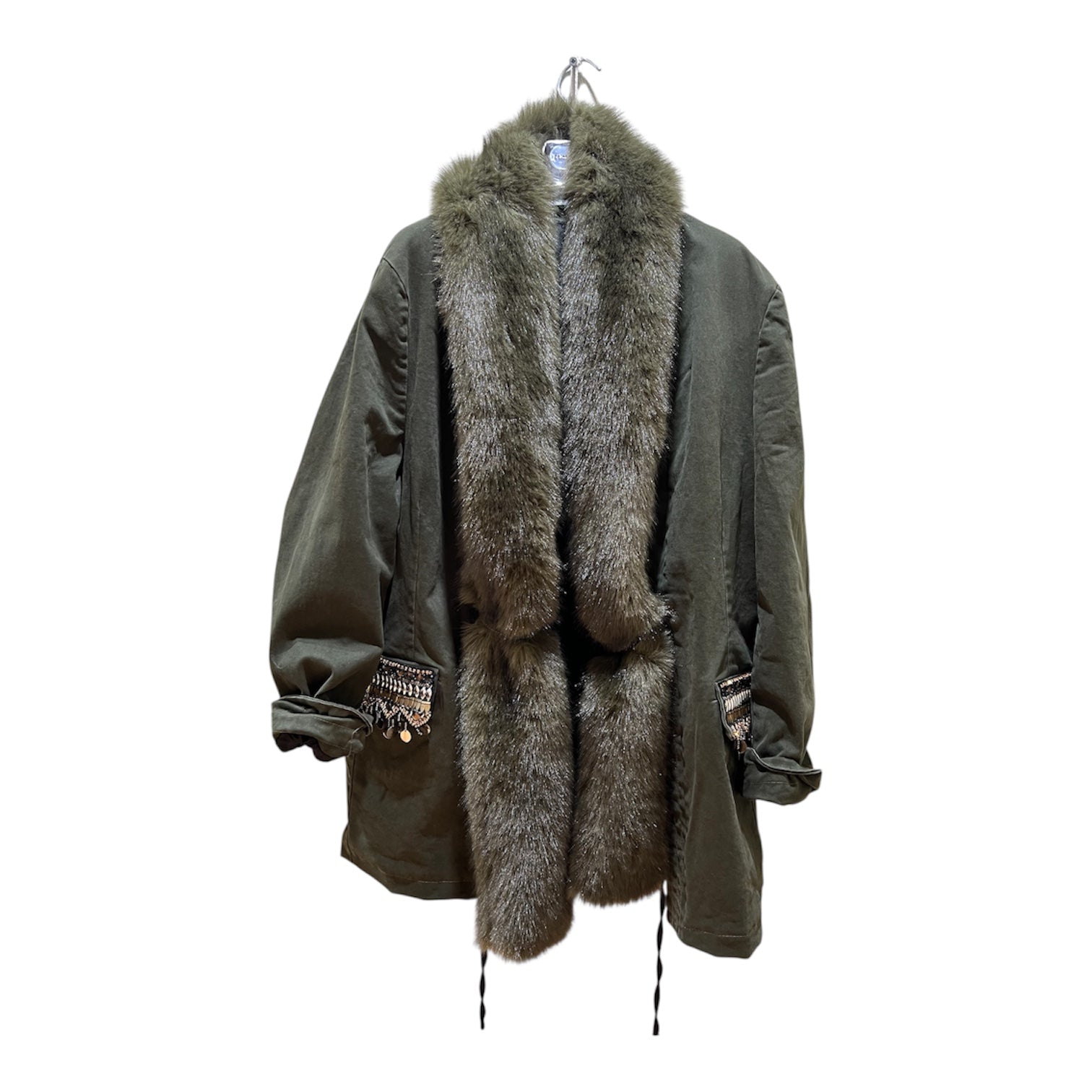 Parka verde tensione in