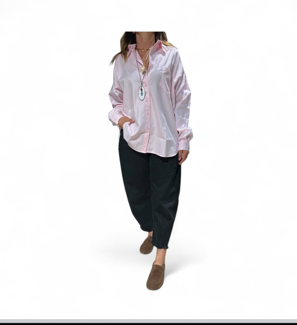 Camicia rosa tensione in