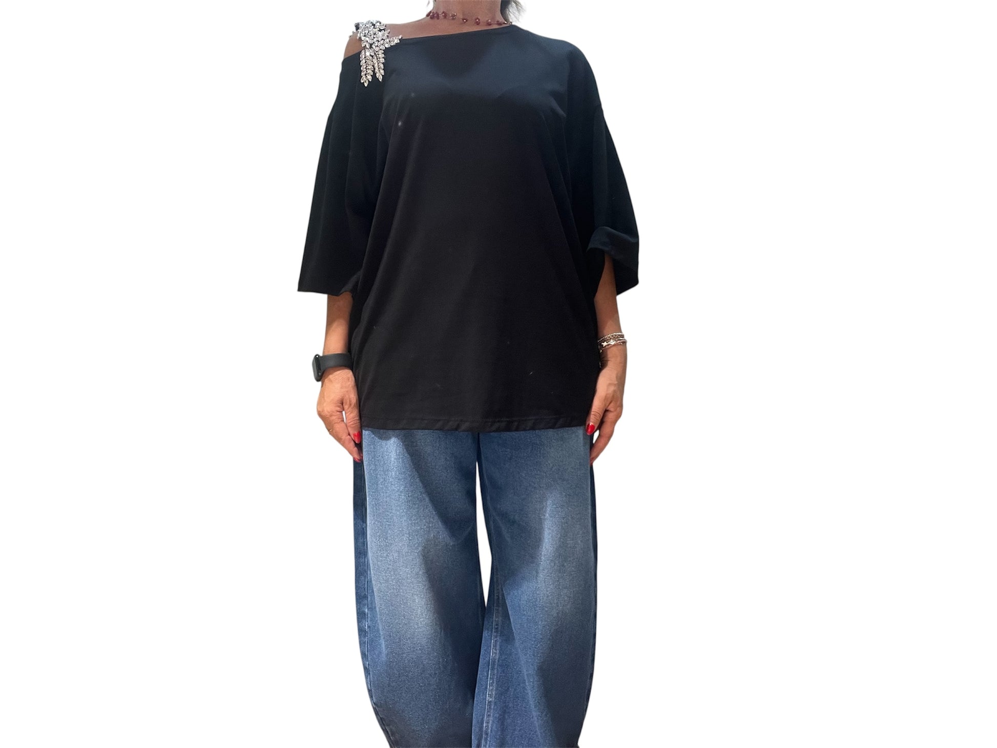 T shirt gioiello tensione in