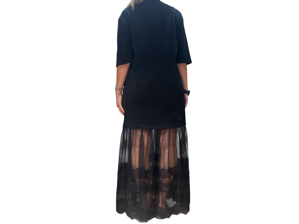 Abito nero tulle philia loft
