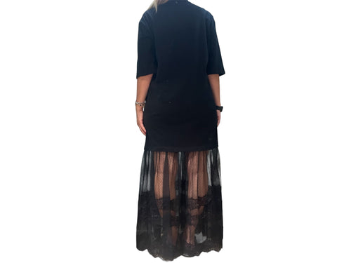 Abito nero tulle philia loft