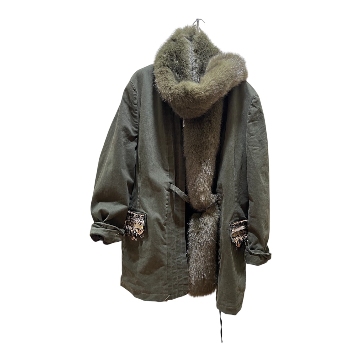 Parka verde tensione in