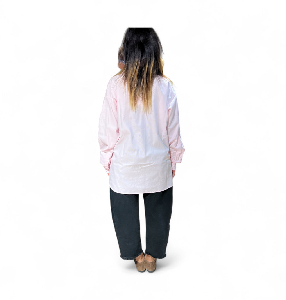 Camicia rosa tensione in