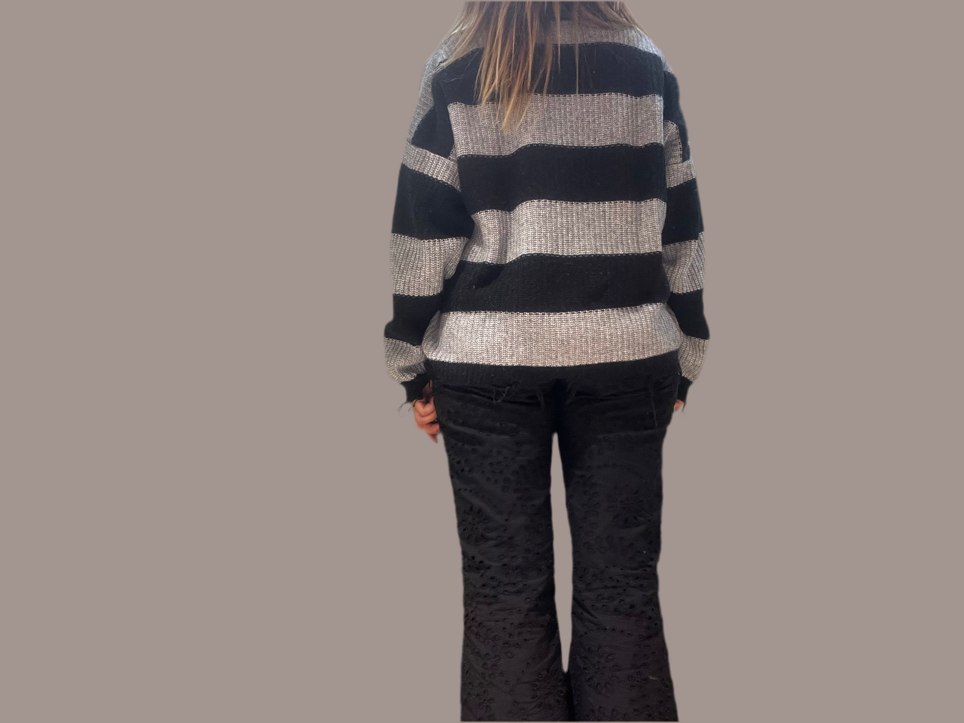 Maglione vicolo a righe