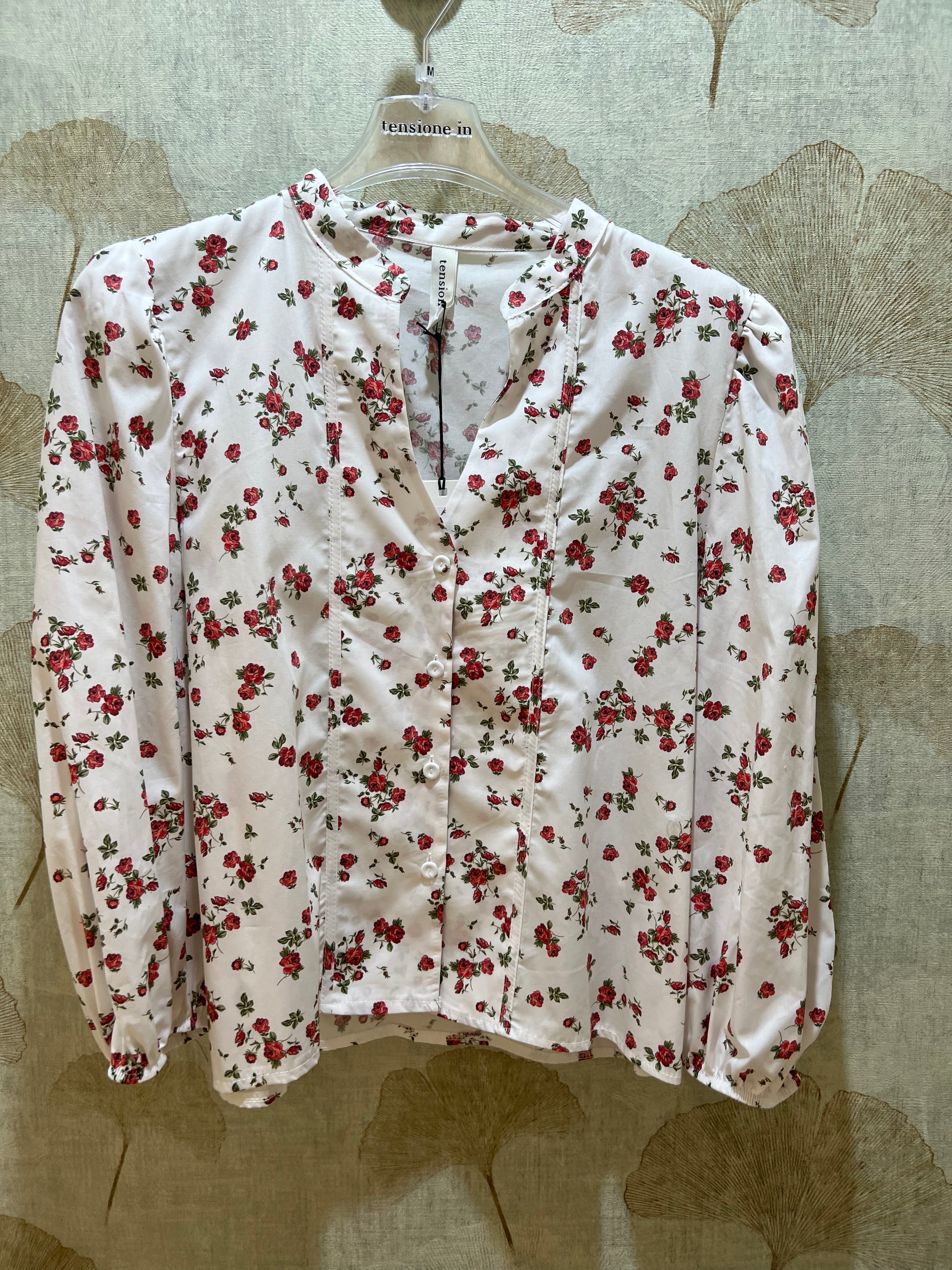 Camicia rose tensione in