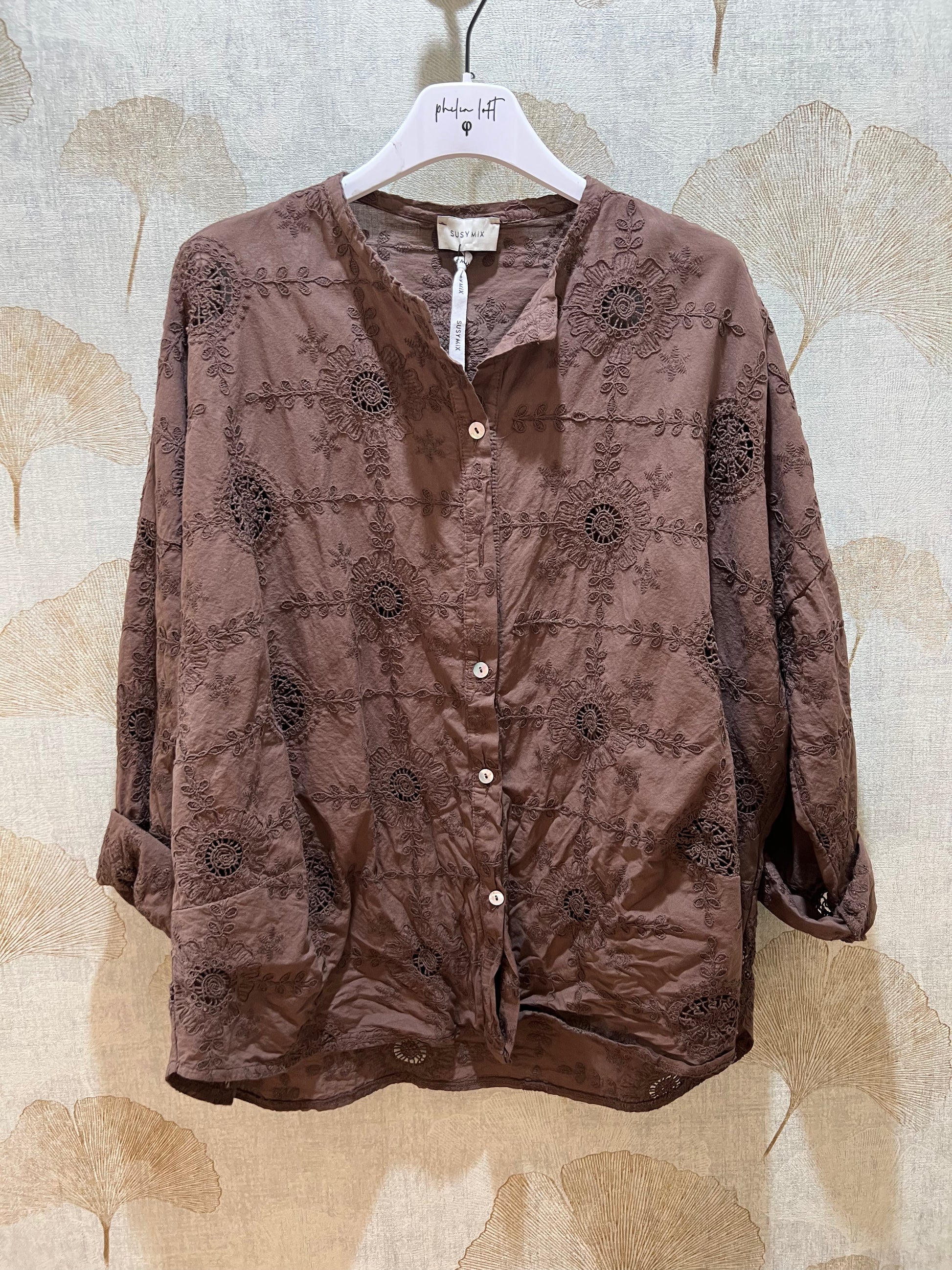 Camicia ricamata Susy mix